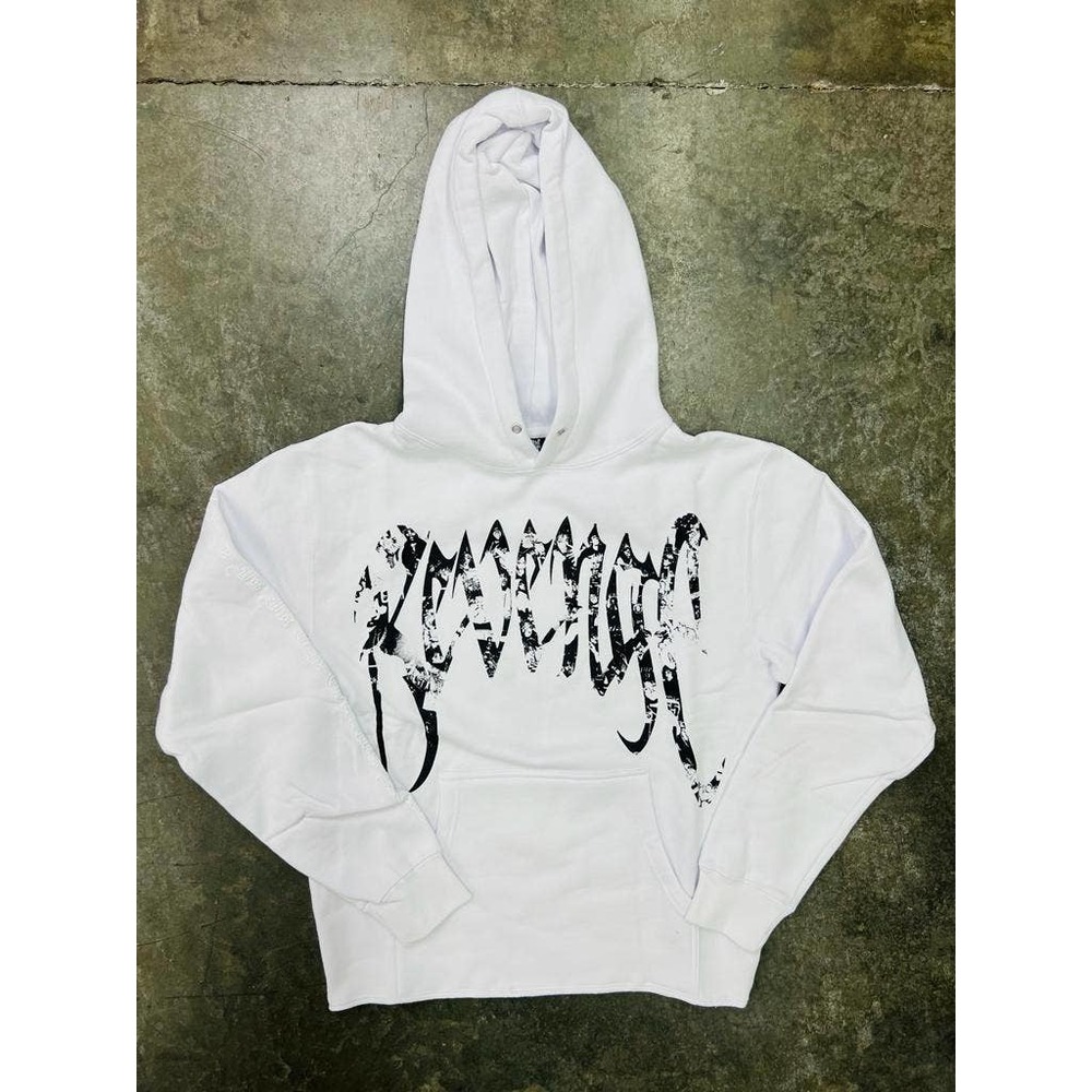 Juice Wrld Collage Hoodie White - Small